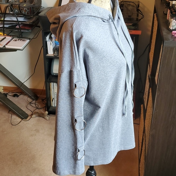 Very J grey pullover hoodie size Small - Picture 2 of 13